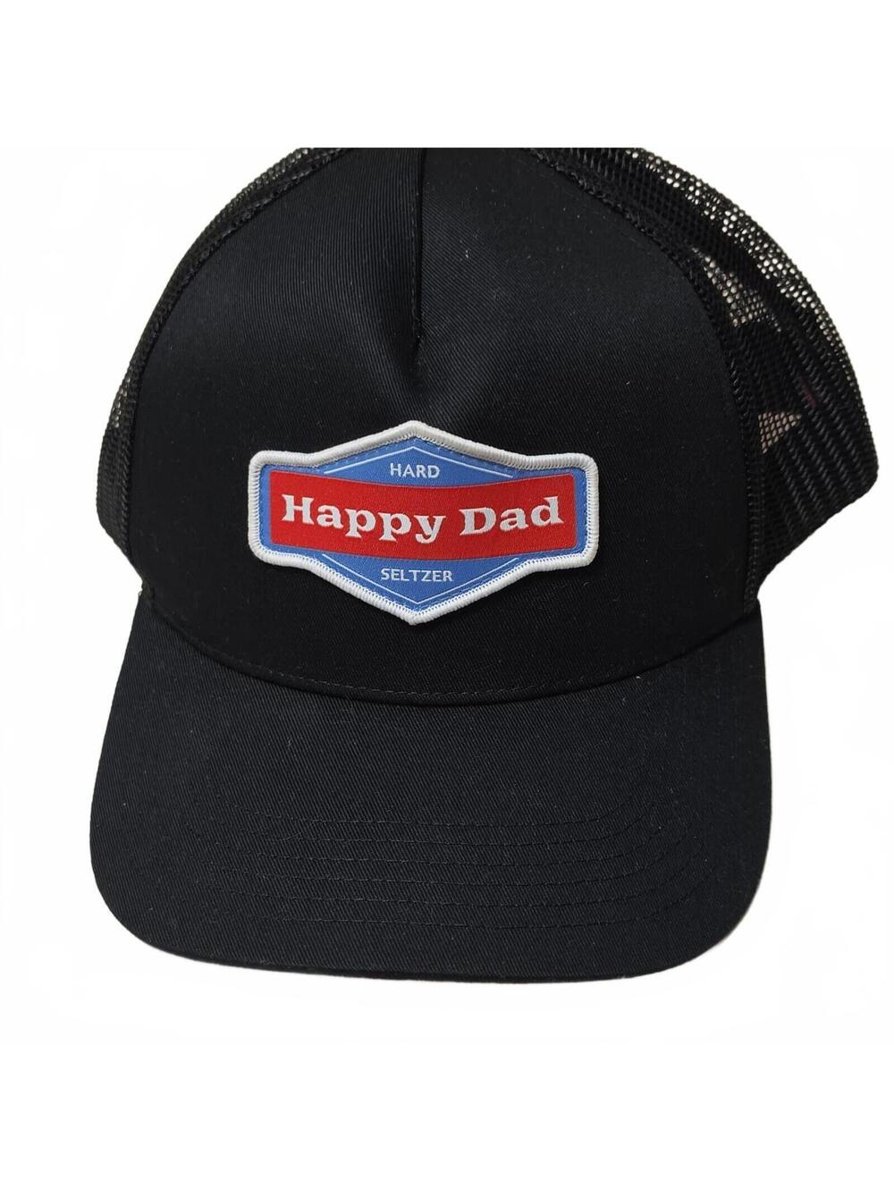 NEW Happy Dad Hard Seltzer Black Mesh Trucker Hat Cap